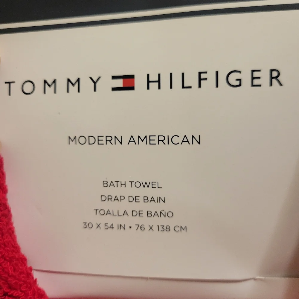 Tommy Hilfiger Modern American 3-PC Red Towel Set